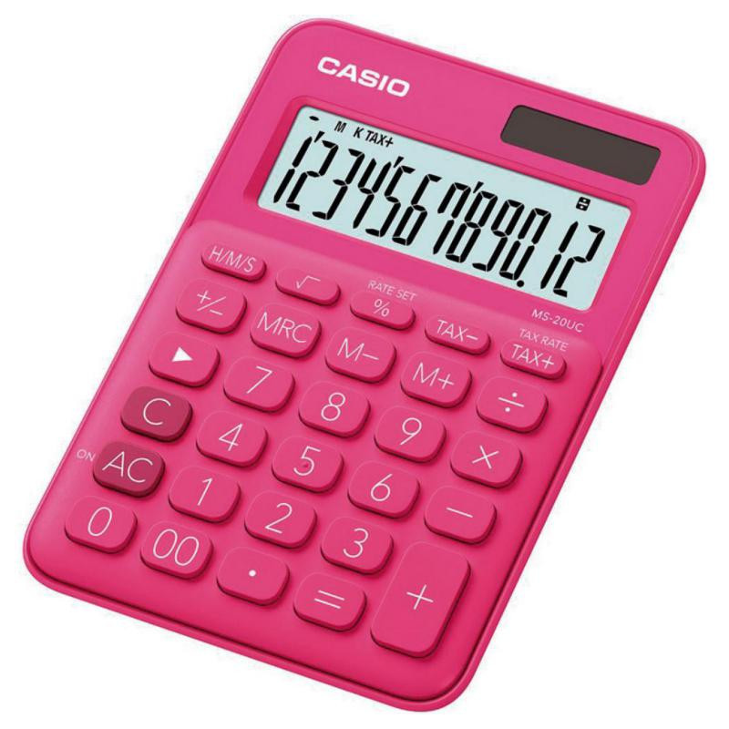 Calculadora Casio MS 20UC Fucsia