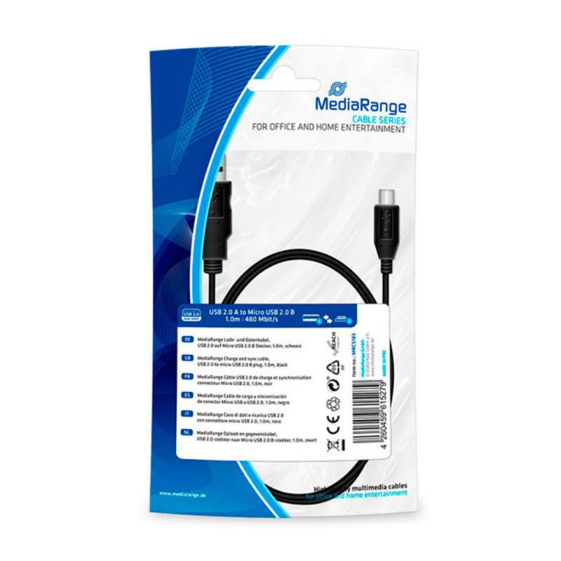 Cable Usb MediaRange 2.0 A Micro Usb 2.0