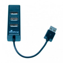 Replicador de Puertos Mediarange USB 2.0 Hub 1.4