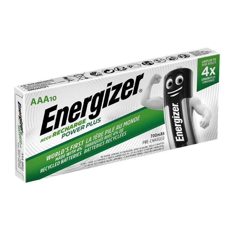 Pilas Recargables Energizer Alcalinas AAA /10 ud