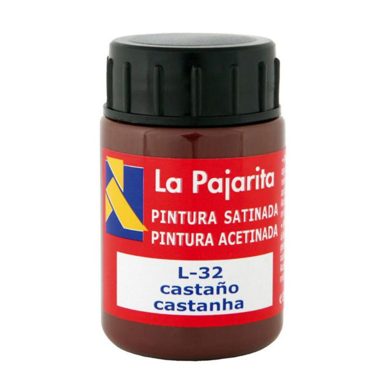 TÃ©mpera La Pajarita 35ml. CastaÃ±o