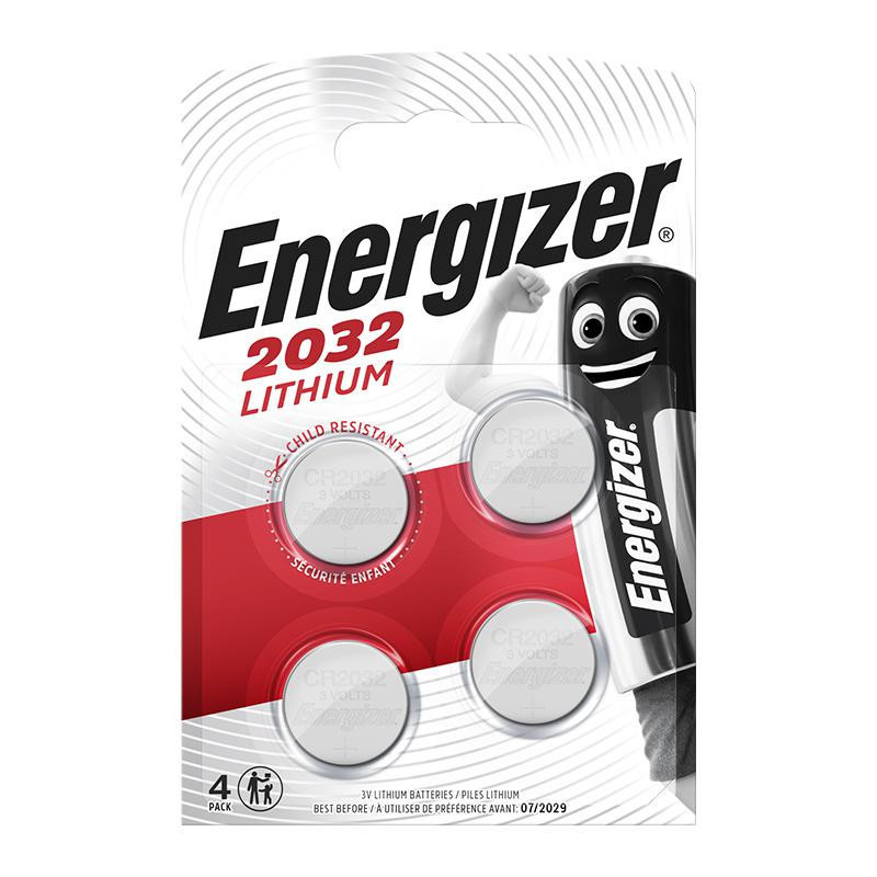 Pilas Energizer BotÃ³n CR2032-3V /4 ud