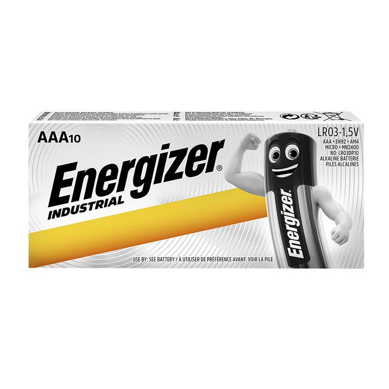 Pilas Energizer Alcalinas Industrial AAA /10 ud