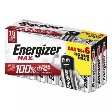 Pilas Energizer Alcalinas Max AAA /24 ud