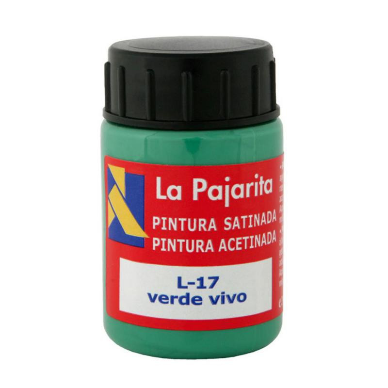 TÃ©mpera La Pajarita 35ml. Verde Vivo