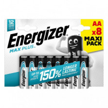 Pilas Energizer Alcalinas Max Plus AA /8 ud