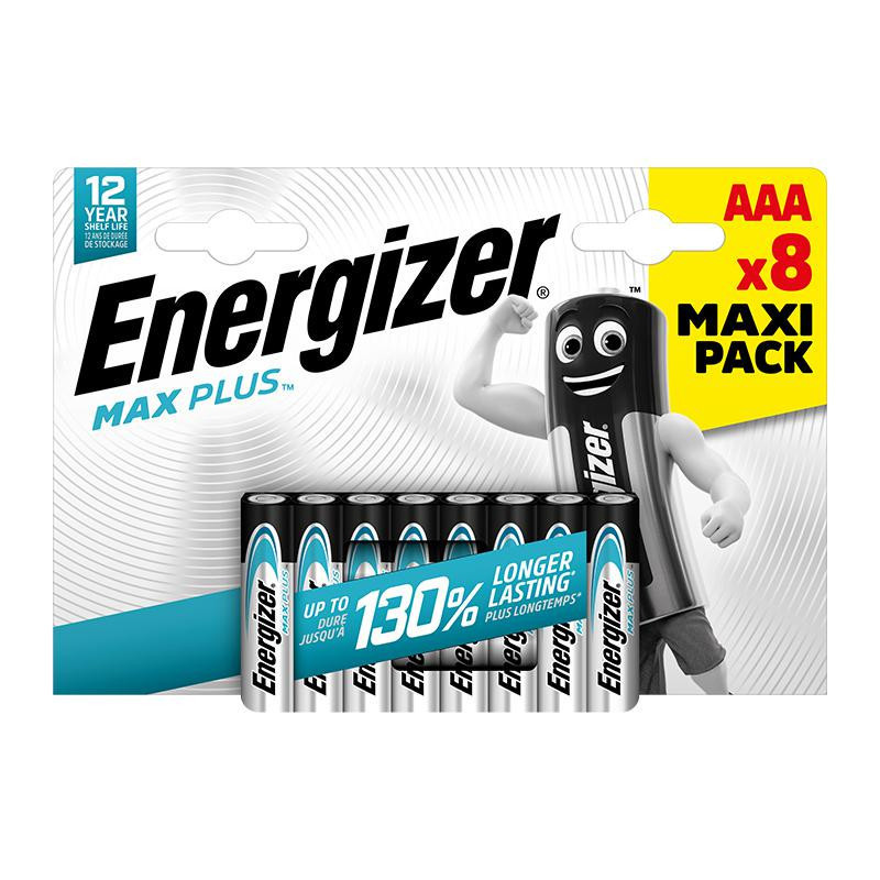 Pilas Energizer Alcalinas Max Plus AAA /8 ud