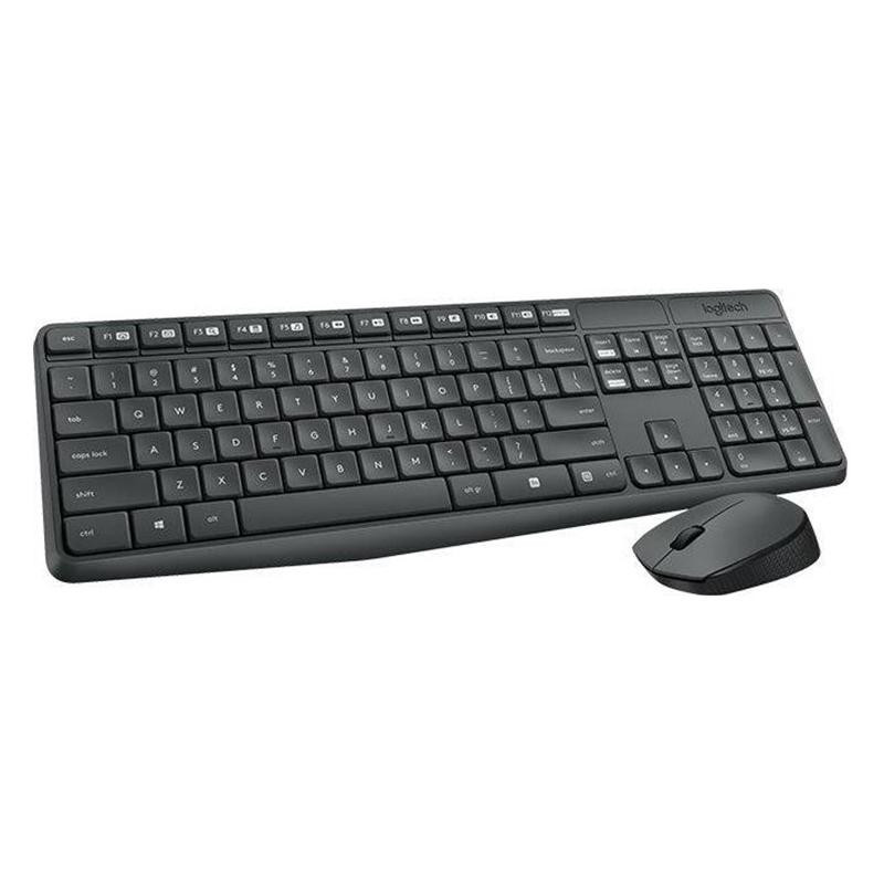 Conjunto Teclado + RatÃ³n Logitech InalÃ¡mbrico MK235 Negro