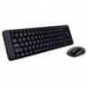 Conjunto Teclado + RatÃ³n Logitech InalÃ¡mbrico MK220 Negro