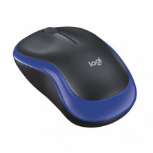 RatÃ³n Ãptico Logitech InalÃ¡mbrico M185 Azul y Negro