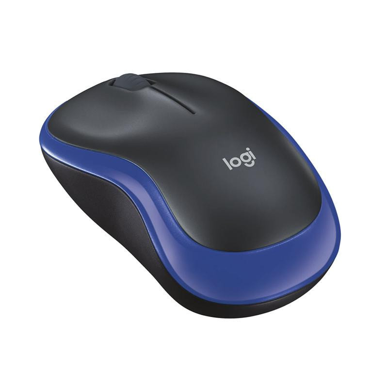 RatÃ³n Ãptico Logitech InalÃ¡mbrico M185 Azul y Negro