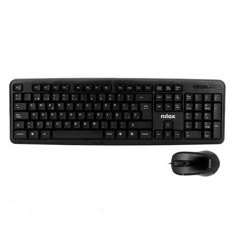 Conjunto Nilox Teclado Compacto + RatÃ³n Ãptico