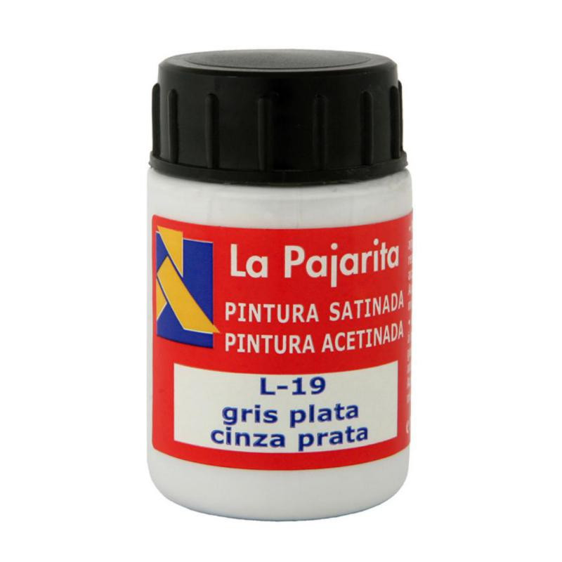 TÃ©mpera La Pajarita 35ml. Gris Plata