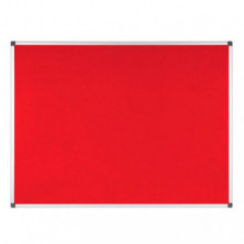 Tablero de Fieltro Bi-Office Rojo 180x120cm