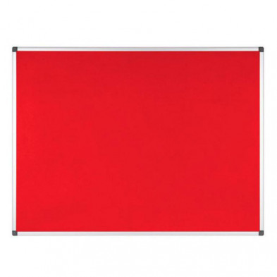 Tablero de Fieltro Bi-Office Rojo 180x120cm