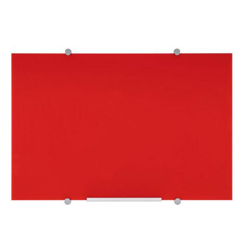 Pizarra Cristal Bi-Office MagnÃ©tica Roja 150x120cm