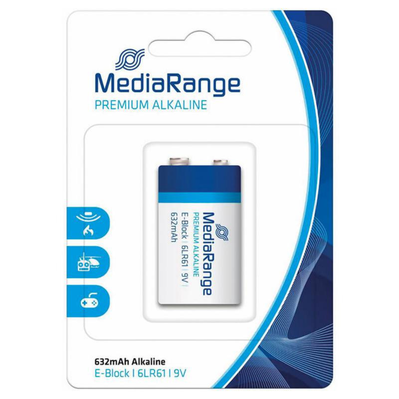 Pilas MediaRange Alcalina 9V