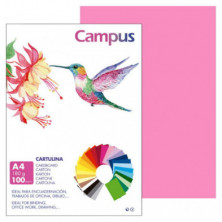 Cartulina Campus A4 Rosa Chicle 180g