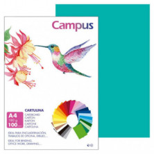 Cartulina Campus A4 Verde Menta 180g