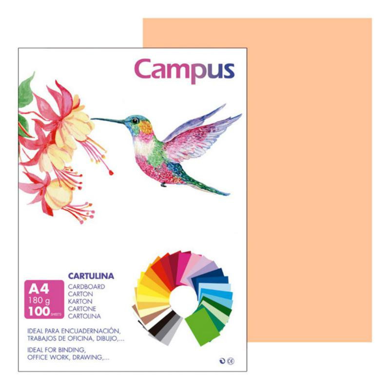 Cartulina Campus A4 Carne 180g