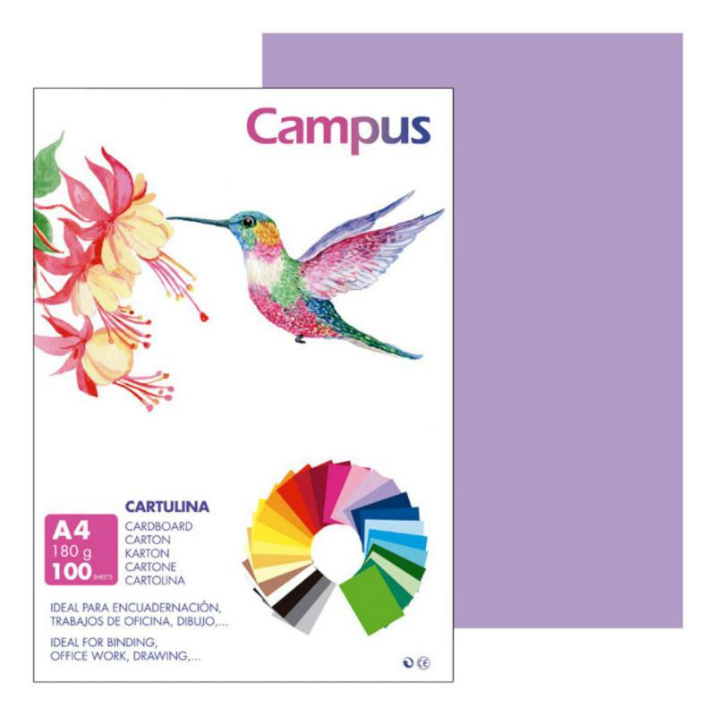 Cartulina Campus A4 Violeta 180 g