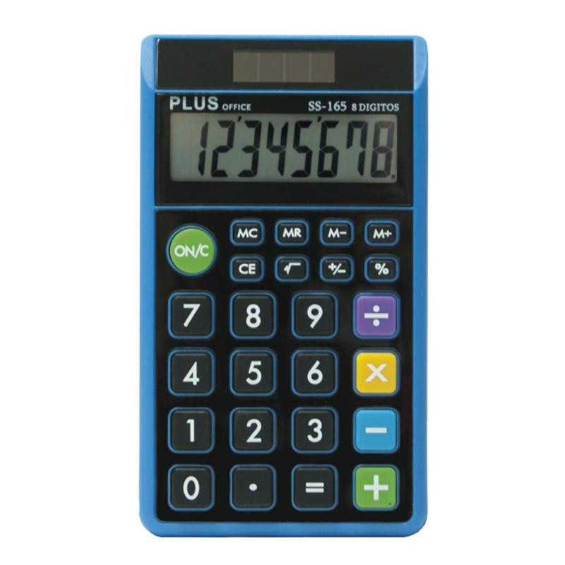 Calculadora Plus Office SS 165 Negro/Azul