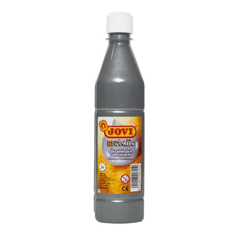 TÃ©mpera Jovi MetÃ¡lica 500 ml Plata