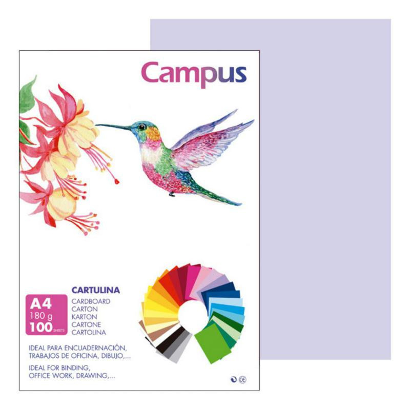 Cartulina Campus A4 Lila 180g