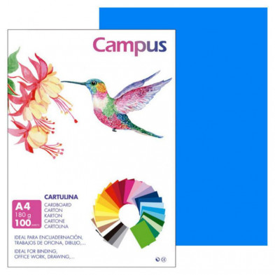 Cartulina Campus A4 Azul Maldivas 180g