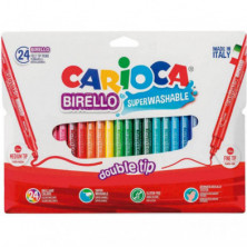 Rotuladores Doble Punta Carioca Birello 24 Colores