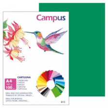 Cartulina Campus A4 Verde Abeto 180g