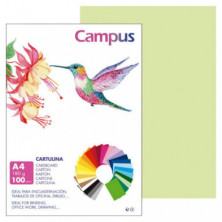 Cartulina Campus A4 Verde Manzana 180g