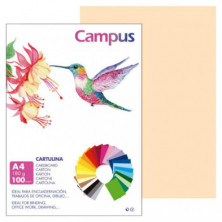 Cartulina Campus A4 Crema 180g