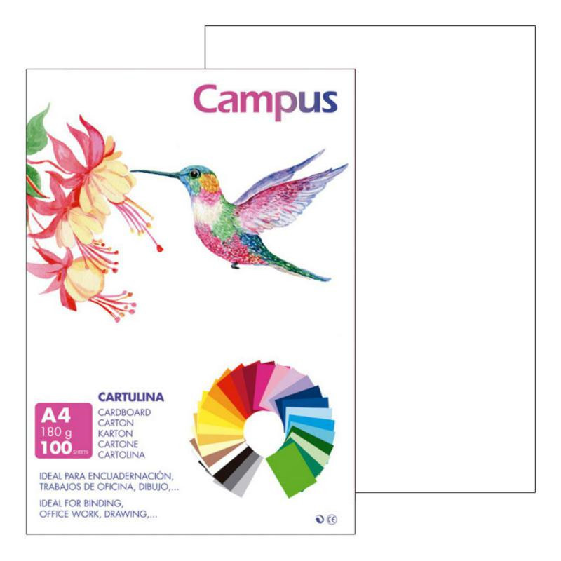 Cartulina Campus A4 Blanco 180g