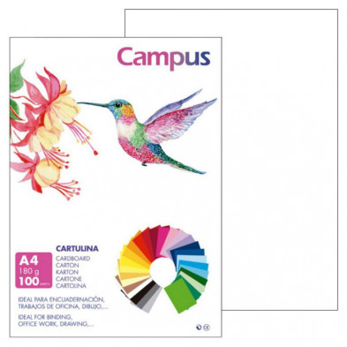 Cartulina Campus A4 Blanco 180g