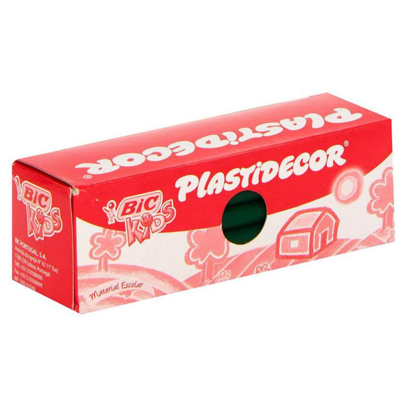 Ceras PlÃ¡sticas Bic Plastidecor Kids Verde Oscuro /25 ud.