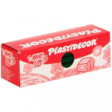 Ceras PlÃ¡sticas Bic Plastidecor Kids Verde Oscuro /25 ud.