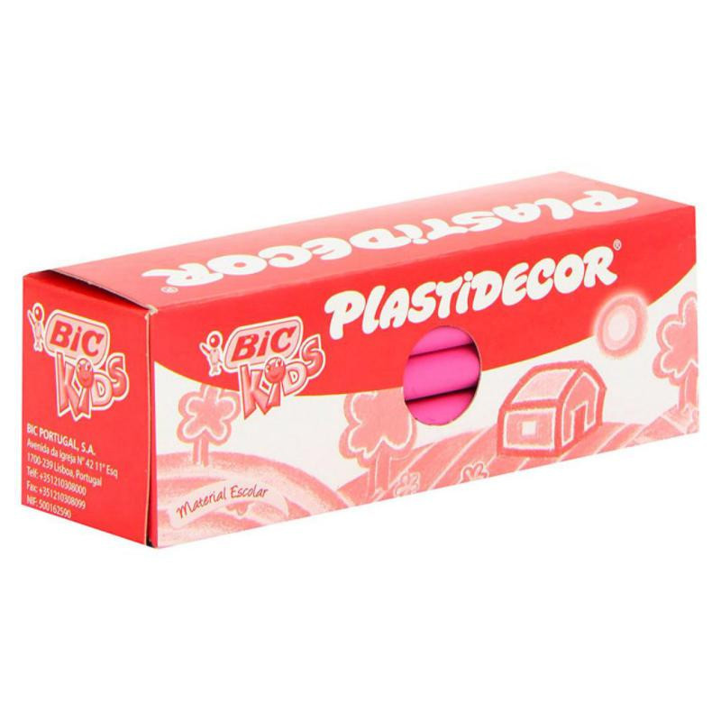 Ceras PlÃ¡sticas Bic Plastidecor Kids Rosa /25 ud.