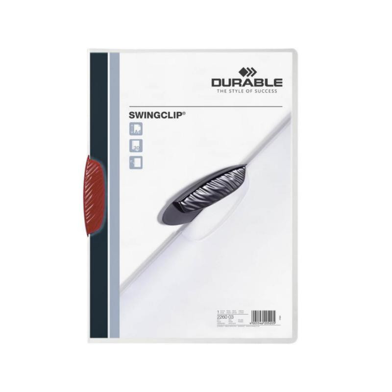 Dossier Durable A4 Swinclip 30 Hojas Rojo