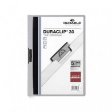 Dossier Durable A4 Duraclip 30 Hojas Gris