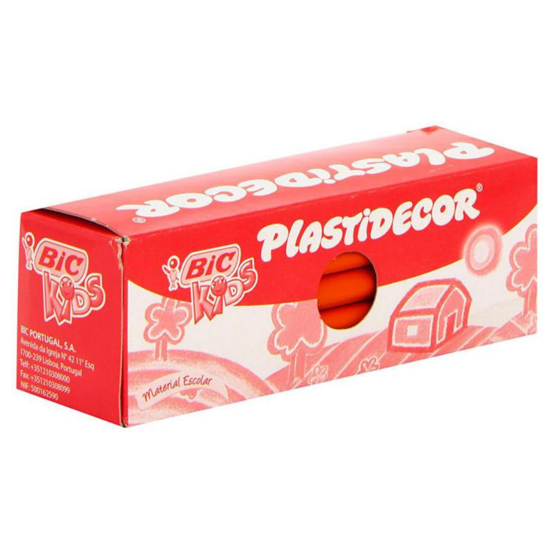 Ceras PlÃ¡sticas Bic Plastidecor Kids Naranja /25 ud.