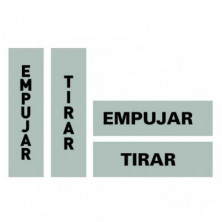 Etiquetas de seÃ±alizaciÃ³n Apli Empujar/Tirar