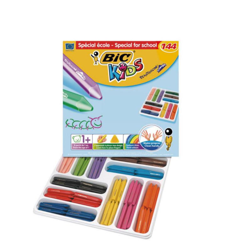 Ceras PlÃ¡sticas Bic Plastidecor Kids 12 Colores x 12 ud.