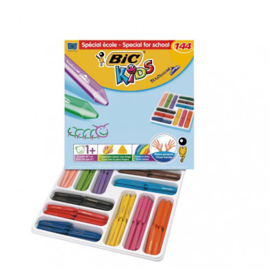 Ceras PlÃ¡sticas Bic Plastidecor Kids 12 Colores x 12 ud.