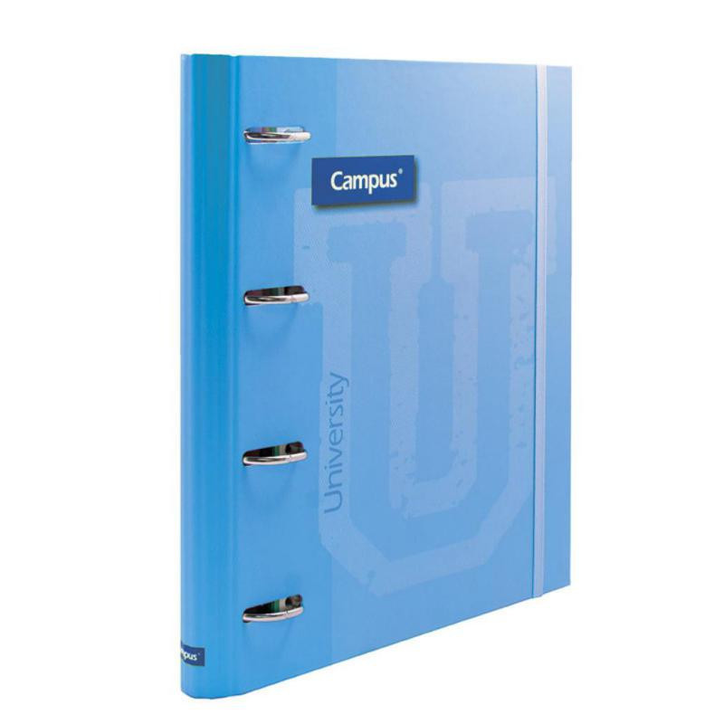 Carpeta Ringbook Soft Campus University 4 anillas C/Recambio Azul Cielo