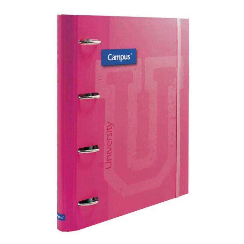 Carpeta Ringbook Soft Campus University 4 anillas C/Recambio Fucsia