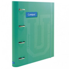 Carpeta Ringbook Soft Campus University 4 anillas C/Recambio Verde