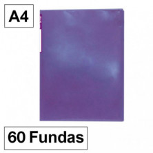 Carpeta Plus Office 6060 A4 60 Fundas Violeta