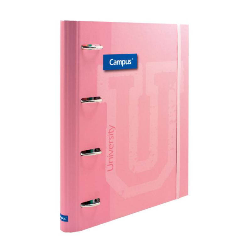 Carpeta Ringbook Soft Campus University 4 anillas C/Recambio Rosa