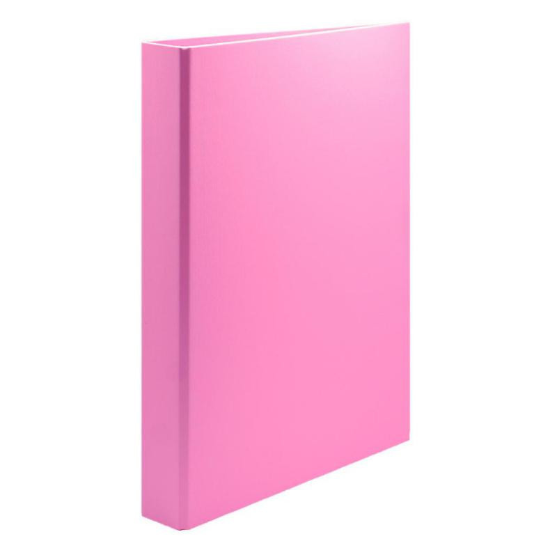 Carpeta Anillas Plus Office Folio CartÃ³n Forrado PP 4/25mm Rosa Pastel